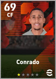 Conrado eFootball 2026 player card — 69 OVR CF