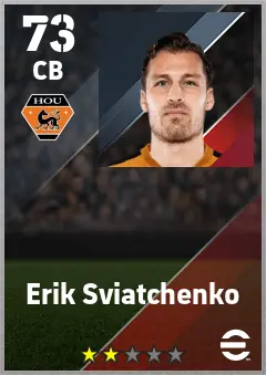 Erik Sviatchenko eFootball 2026 player card — 73 OVR CB