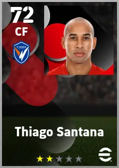 Thiago Santana eFootball 2026 player card — 72 OVR CF