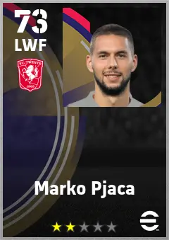 Marko Pjaca eFootball 2026 player card — 73 OVR LWF