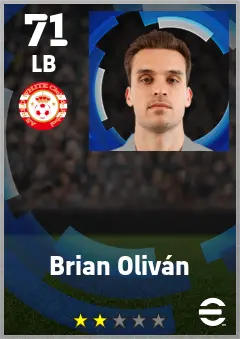 Brian Olivan eFootball 2026 player card — 71 OVR LB