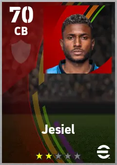 Jesiel eFootball 2026 player card — 70 OVR CB