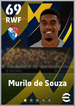 Murilo de Souza eFootball 2026 player card — 69 OVR RWF