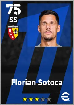 Florian Sotoca eFootball 2026 player card — 75 OVR SS