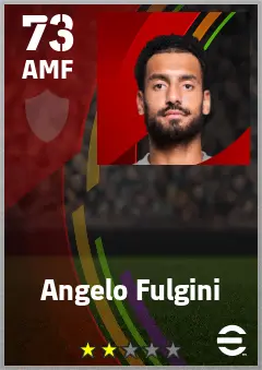 Angelo Fulgini eFootball 2026 player card — 73 OVR AMF