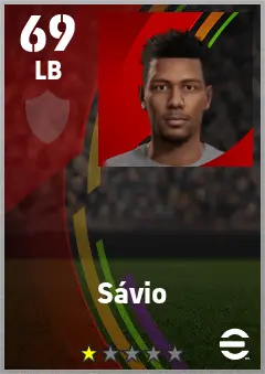 Savio eFootball 2026 player card — 69 OVR LB