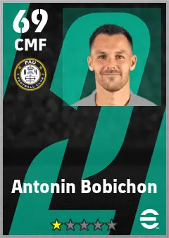 Antonin Bobichon eFootball 2026 player card — 69 OVR CMF
