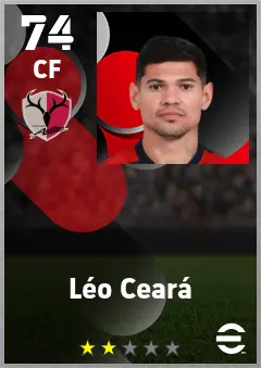 Leo Ceara eFootball 2026 player card — 74 OVR CF