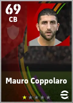 Mauro Coppolaro eFootball 2026 player card — 69 OVR CB