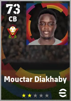 Mouctar Diakhaby eFootball 2026 player card — 73 OVR CB