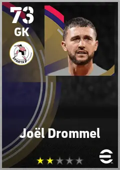 Joel Drommel eFootball 2026 player card — 73 OVR GK