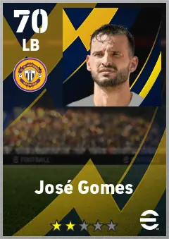 Jose Gomes eFootball 2026 player card — 70 OVR LB