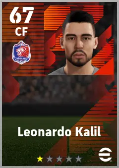 Leonardo Kalil eFootball 2026 player card — 67 OVR CF