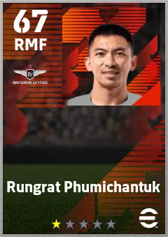 Rungrat Phumichantuk eFootball 2026 player card — 67 OVR RMF