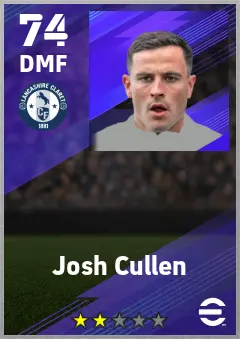 Josh Cullen eFootball 2026 player card — 74 OVR DMF