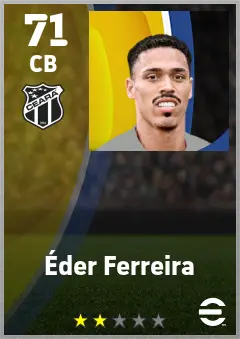 Eder Ferreira eFootball 2026 player card — 71 OVR CB
