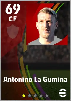 Antonino La Gumina eFootball 2026 player card — 69 OVR CF