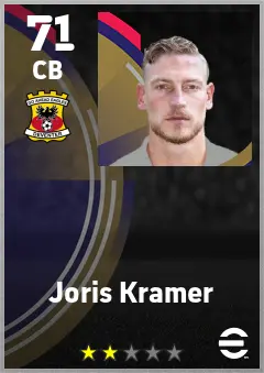 Joris Kramer eFootball 2026 player card — 71 OVR CB