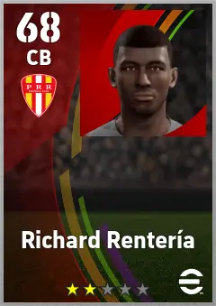 Richard Renteria eFootball 2026 player card — 68 OVR CB
