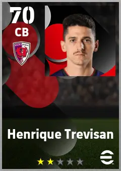 Henrique Trevisan eFootball 2026 player card — 70 OVR CB