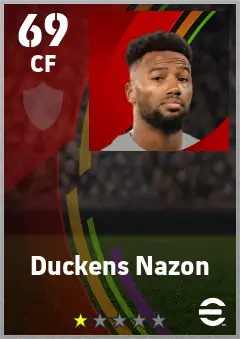 Duckens Nazon eFootball 2026 player card — 69 OVR CF