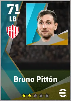 Bruno Pitton eFootball 2026 player card — 71 OVR LB
