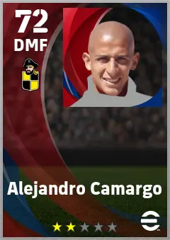 Alejandro Camargo eFootball 2026 player card — 72 OVR DMF