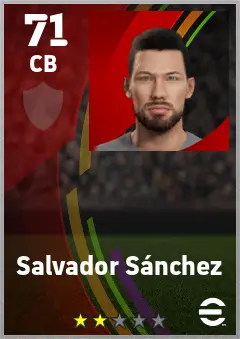 Salvador Sanchez eFootball 2026 player card — 71 OVR CB