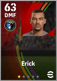 Erick eFootball 2026 player card — 63 OVR DMF