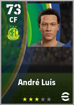 Andre Luis eFootball 2026 player card — 73 OVR CF