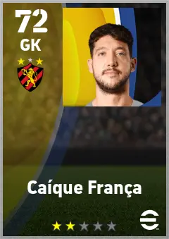 Caique Franca eFootball 2026 player card — 72 OVR GK