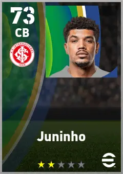 Juninho eFootball 2026 player card — 73 OVR CB