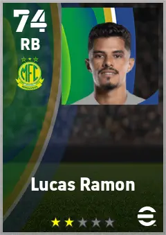 Lucas Ramon eFootball 2026 player card — 74 OVR RB