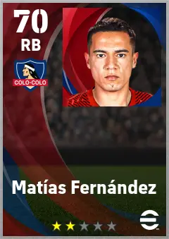 Matias Fernandez eFootball 2026 player card — 70 OVR RB
