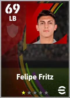 Felipe Fritz eFootball 2026 player card — 69 OVR LB