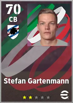 Stefan Gartenmann eFootball 2026 player card, 70 OVR CB