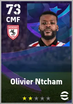 Olivier Ntcham eFootball 2026 player card — 73 OVR CMF