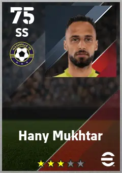Hany Mukhtar eFootball 2026 player card — 75 OVR SS