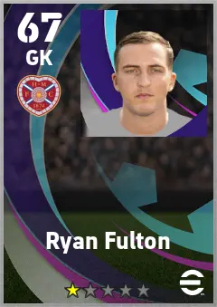 Ryan Fulton eFootball 2026 player card — 67 OVR GK