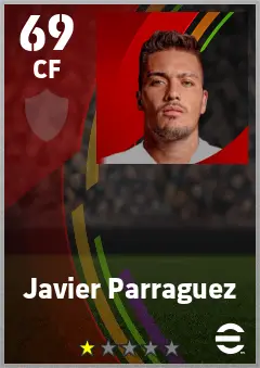 Javier Parraguez eFootball 2026 player card — 69 OVR CF