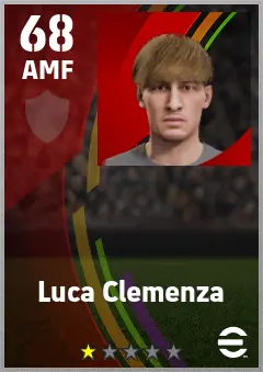 Luca Clemenza eFootball 2026 player card — 68 OVR AMF