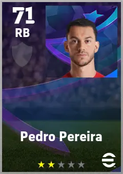 Pedro Pereira eFootball 2026 player card — 71 OVR RB