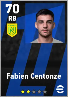 Fabien Centonze eFootball 2026 player card — 70 OVR RB