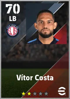 Vitor Costa eFootball 2026 player card — 70 OVR LB