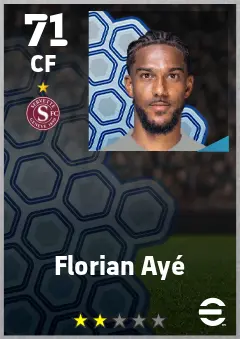 Florian Aye eFootball 2026 player card — 71 OVR CF