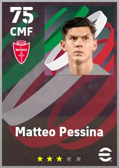 Matteo Pessina eFootball 2026 player card — 75 OVR CMF