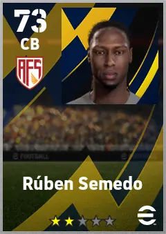 Ruben Semedo eFootball 2026 player card — 73 OVR CB