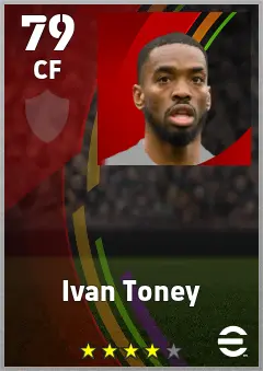 Ivan Toney eFootball 2026 player card — 79 OVR CF