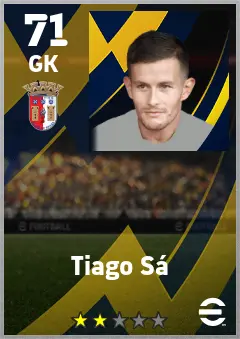 Tiago Sa eFootball 2026 player card — 71 OVR GK