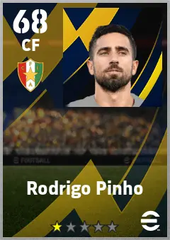 Rodrigo Pinho eFootball 2026 player card — 68 OVR CF